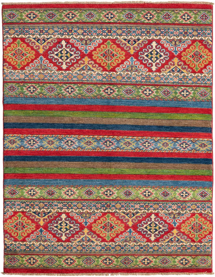 Detail image of 3' 10 x 6' 1 Hand Knotted Kazak Rug