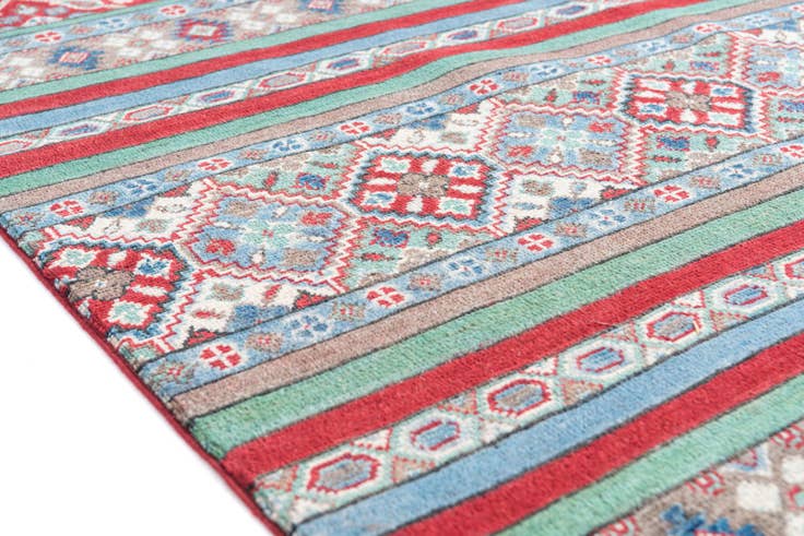 Detail image of 3' 10 x 5' 10 Hand Knotted Kazak Rug