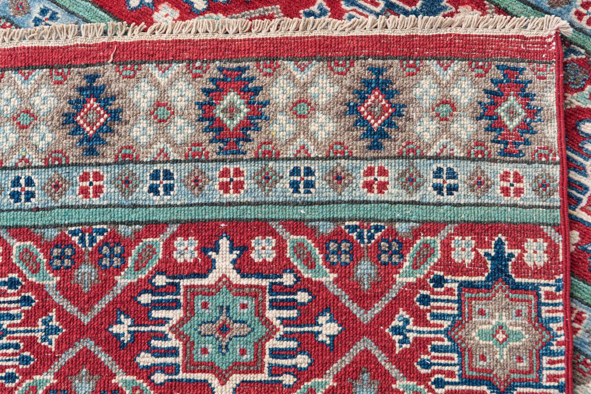 3' 10 x 5' 10 Hand Knotted Kazak Rug