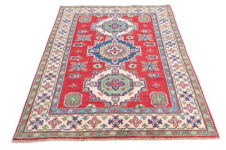 4' x 6' Hand Knotted Kazak Rug