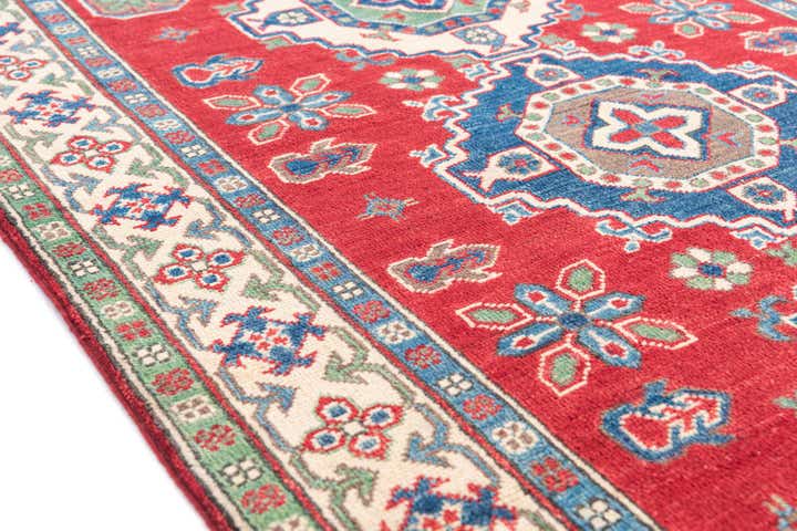 4' x 6' Hand Knotted Kazak Rug