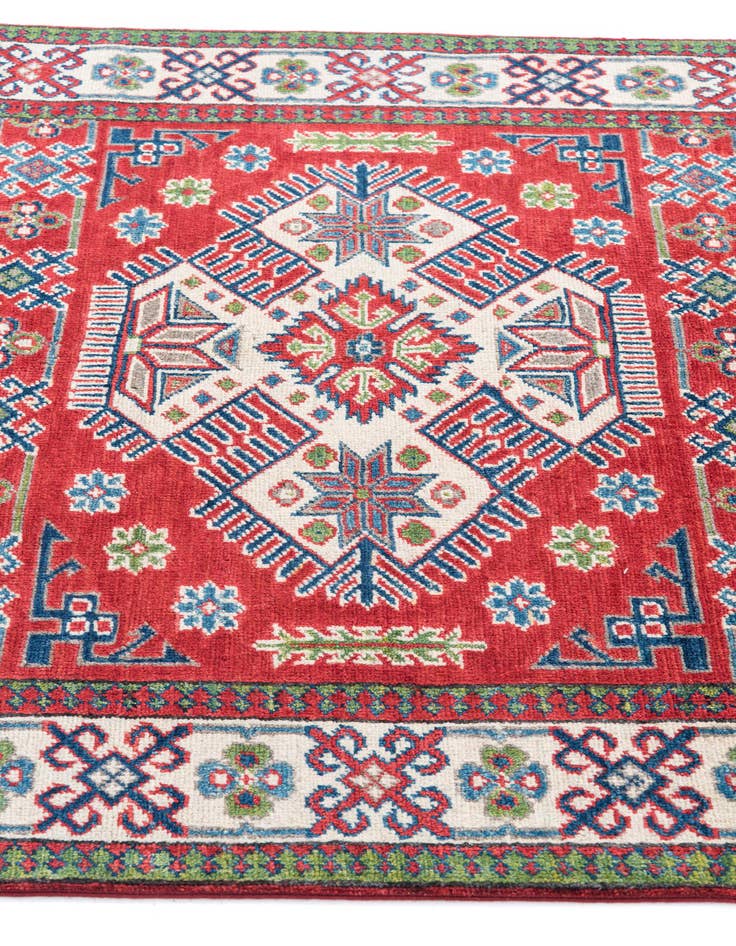 Detail image of 4' x 6' Hand Knotted Kazak Rug
