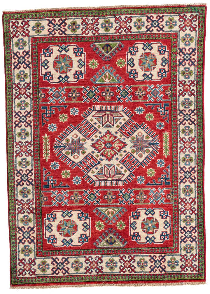 4' x 6' Hand Knotted Kazak Rug
