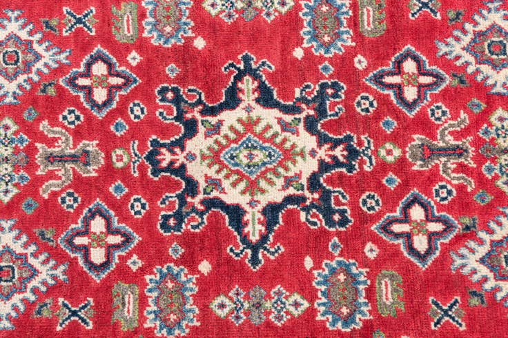 Detail image of 4' x 6' 3 Hand Knotted Kazak Rug