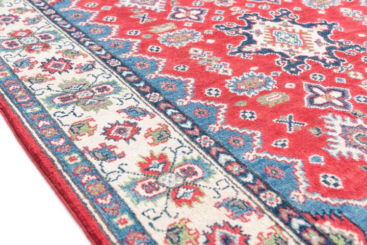 4' x 6' 3 Hand Knotted Kazak Rug