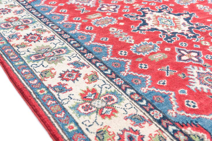 Detail image of 4' x 6' 3 Hand Knotted Kazak Rug