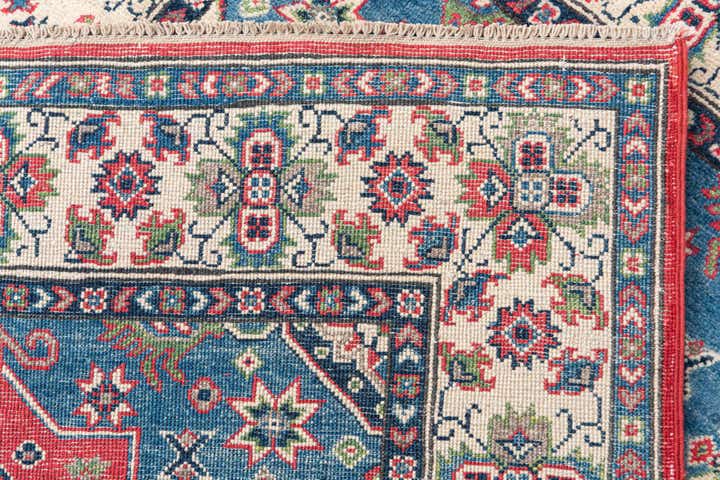 4' x 6' 3 Hand Knotted Kazak Rug
