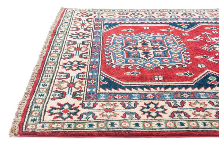 Detail image of 3' 4 x 5' 2 Hand Knotted Kazak Rug