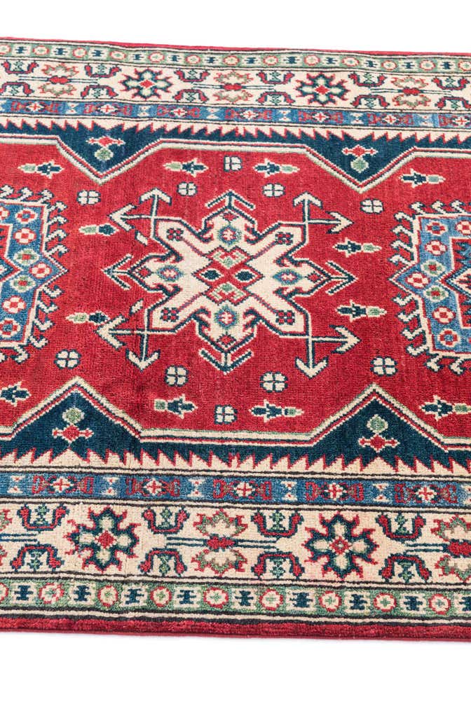 3' 4 x 5' 2 Hand Knotted Kazak Rug
