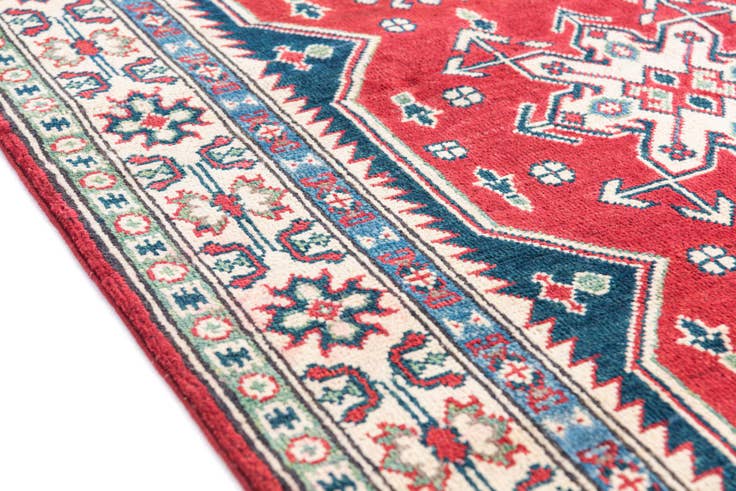 Detail image of 3' 4 x 5' 2 Hand Knotted Kazak Rug