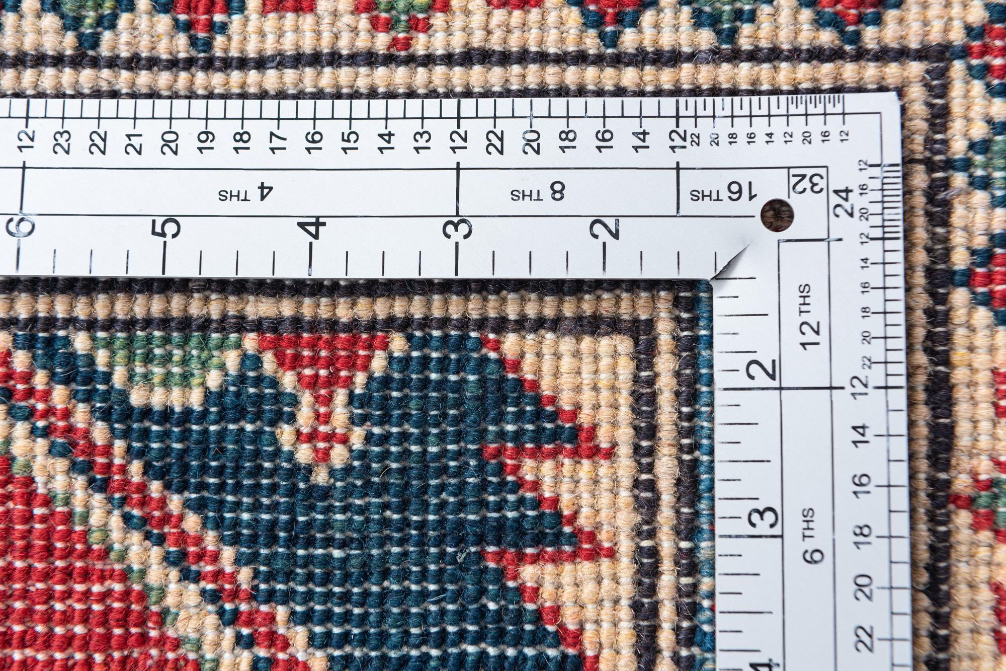 3' 4 x 5' 2 Hand Knotted Kazak Rug