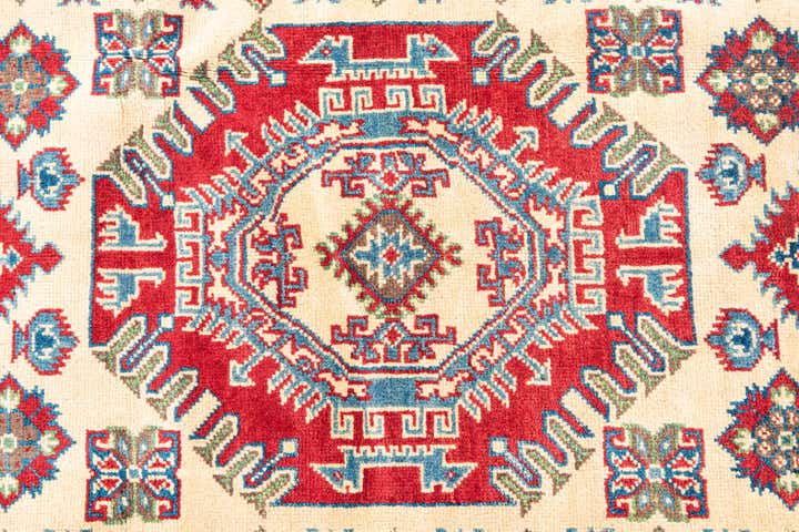 125cm x 185cm Handgeknüpft Kazak Teppich