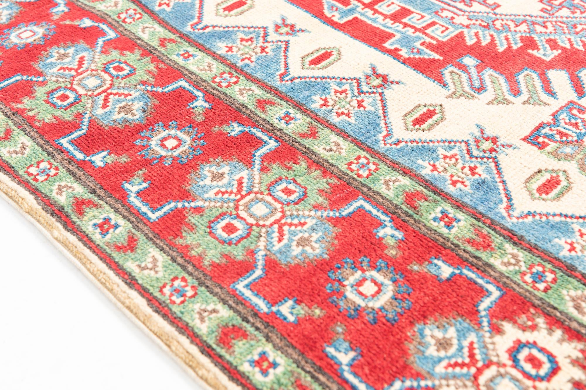 4' 1 x 6' 1 Hand Knotted Kazak Rug