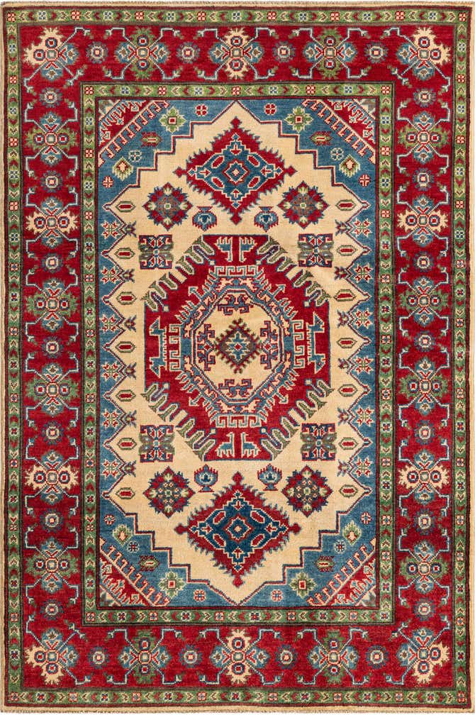 125cm x 185cm Handgeknüpft Kazak Teppich