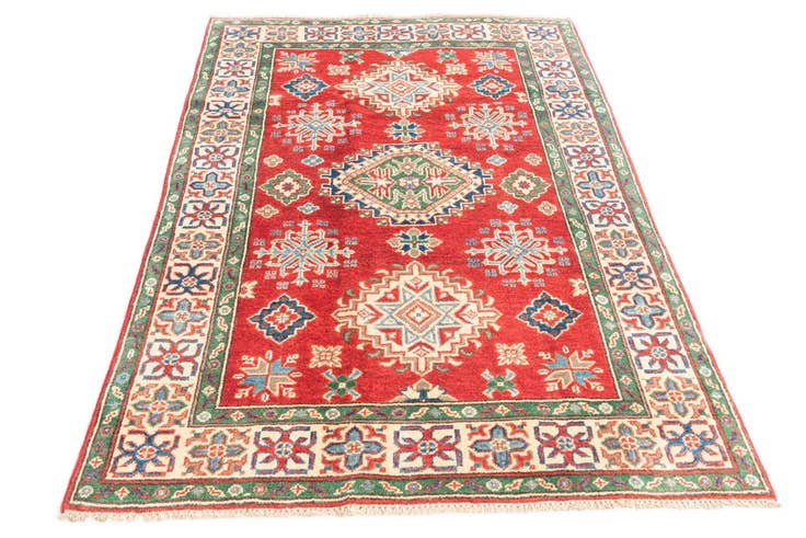 Detail image of 3' 10 x 6' Hand Knotted Kazak Rug