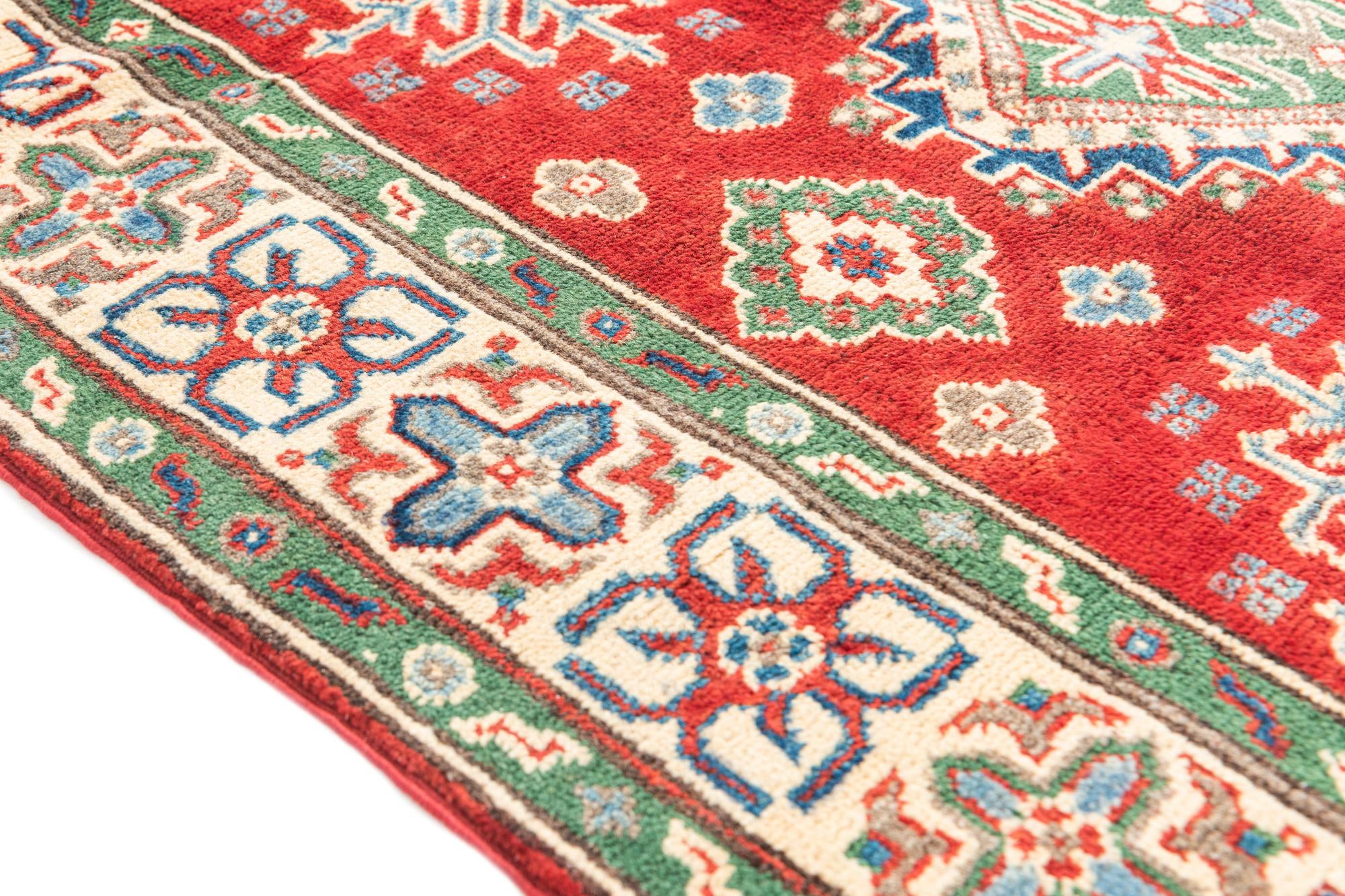 3' 10 x 6' Hand Knotted Kazak Rug