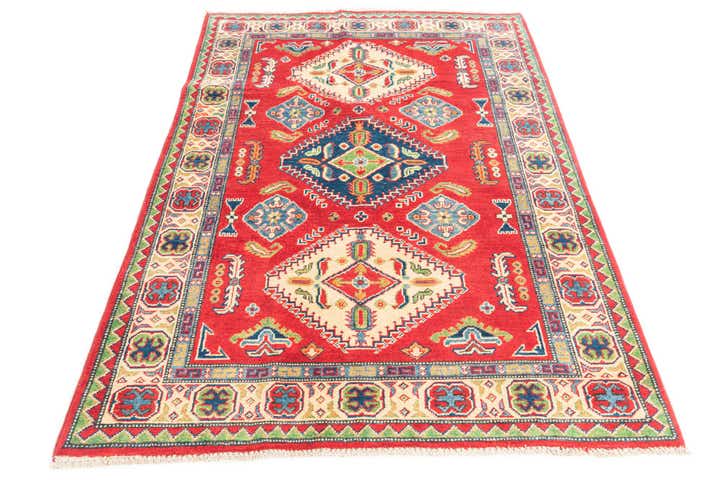 4' x 6' Hand Knotted Kazak Rug