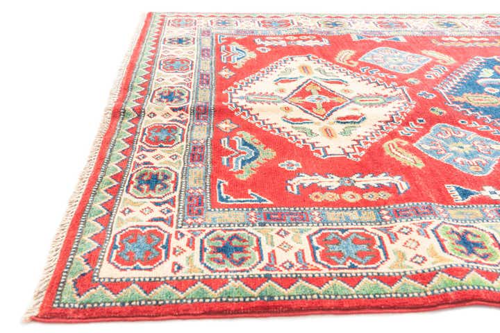 4' x 6' Hand Knotted Kazak Rug
