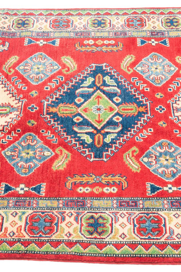 Detail image of 4' x 6' Hand Knotted Kazak Rug