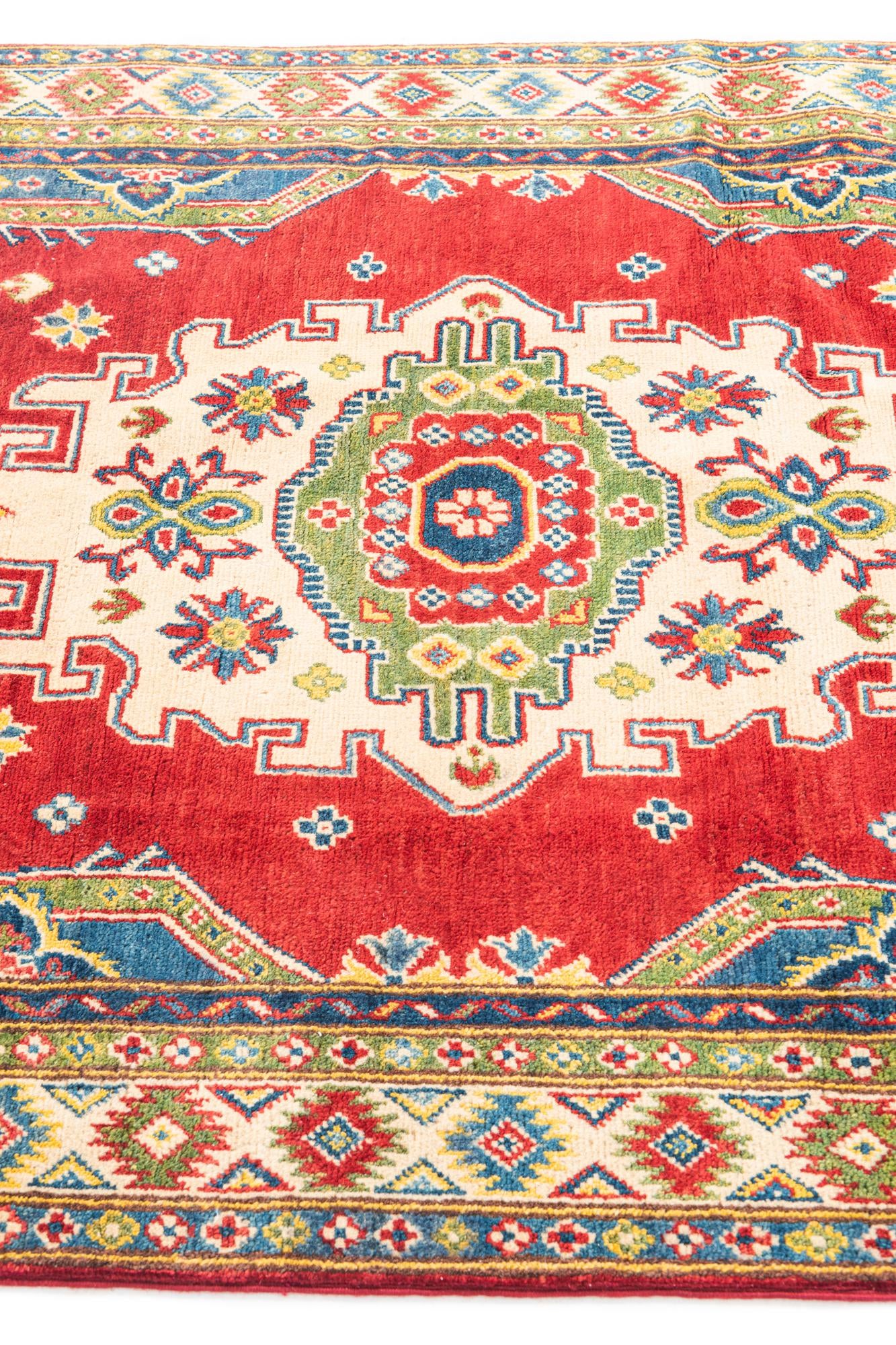 4' 2 x 6' 4 Hand Knotted Kazak Rug