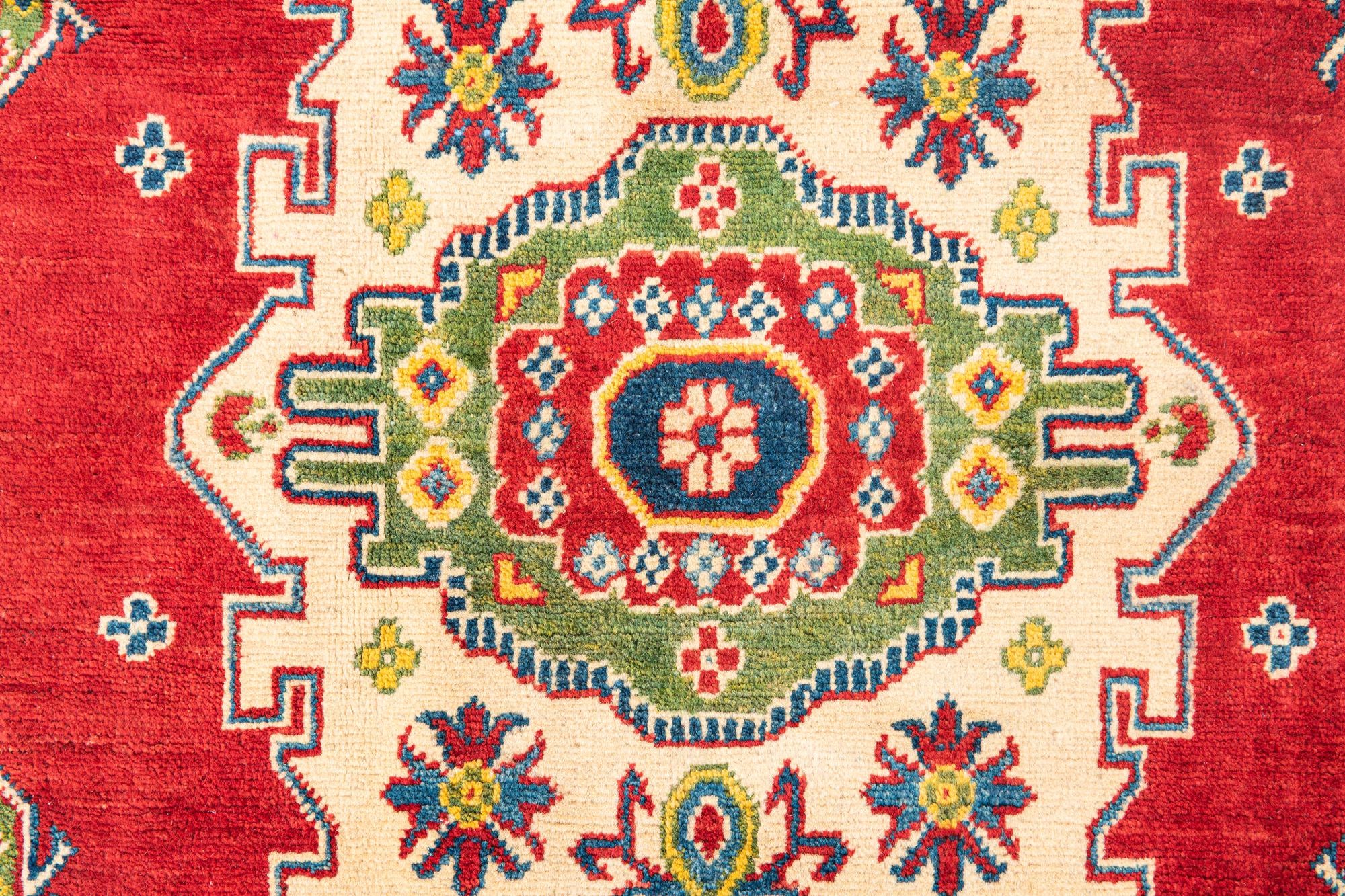 4' 2 x 6' 4 Hand Knotted Kazak Rug