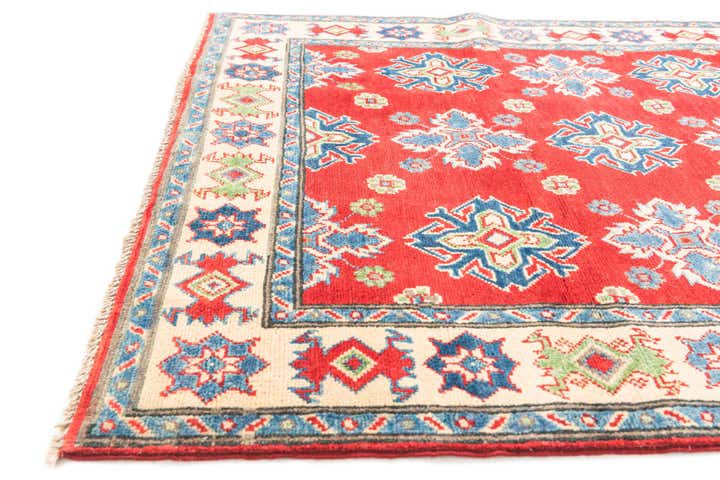 4' x 6' 1 Hand Knotted Kazak Rug