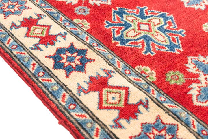 4' x 6' 1 Hand Knotted Kazak Rug