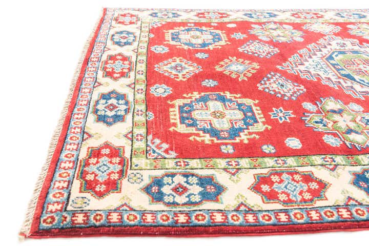 4' x 6' Hand Knotted Kazak Rug