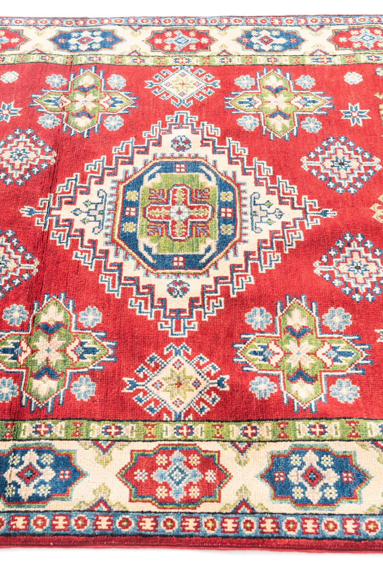 4' x 6' Hand Knotted Kazak Rug