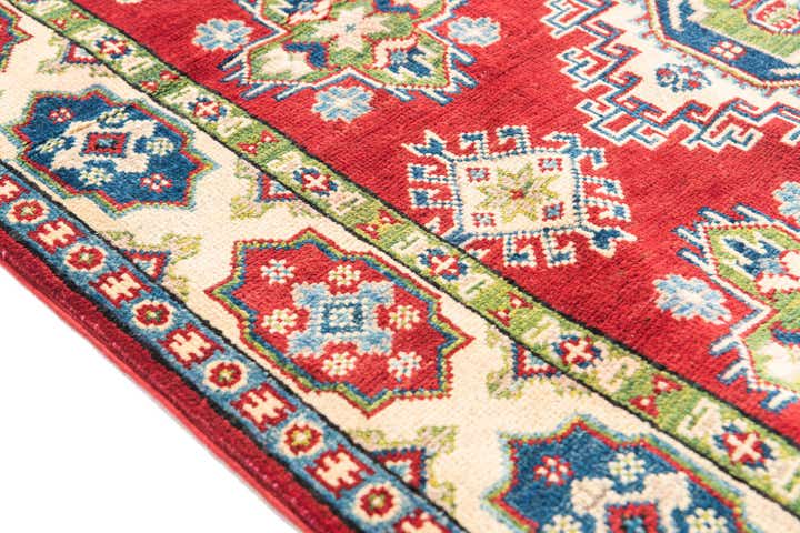 4' x 6' Hand Knotted Kazak Rug