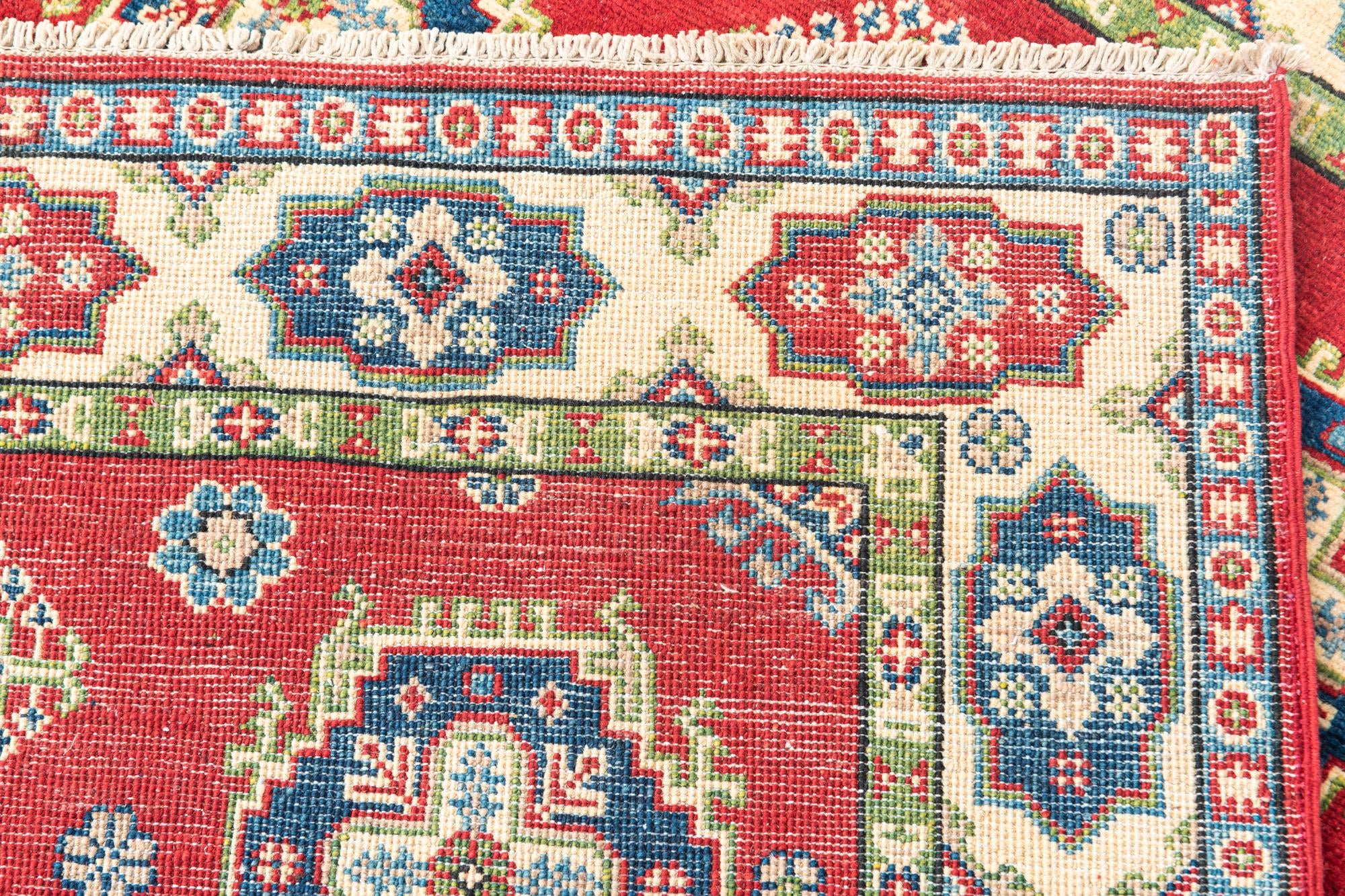 4' x 6' Hand Knotted Kazak Rug