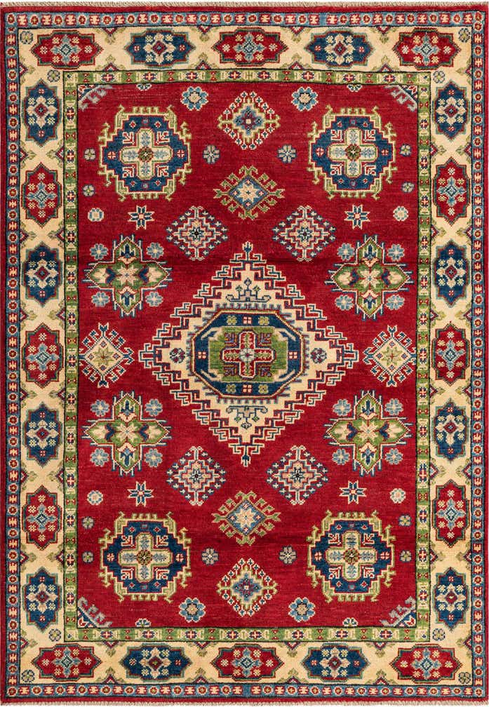 4' x 6' Hand Knotted Kazak Rug