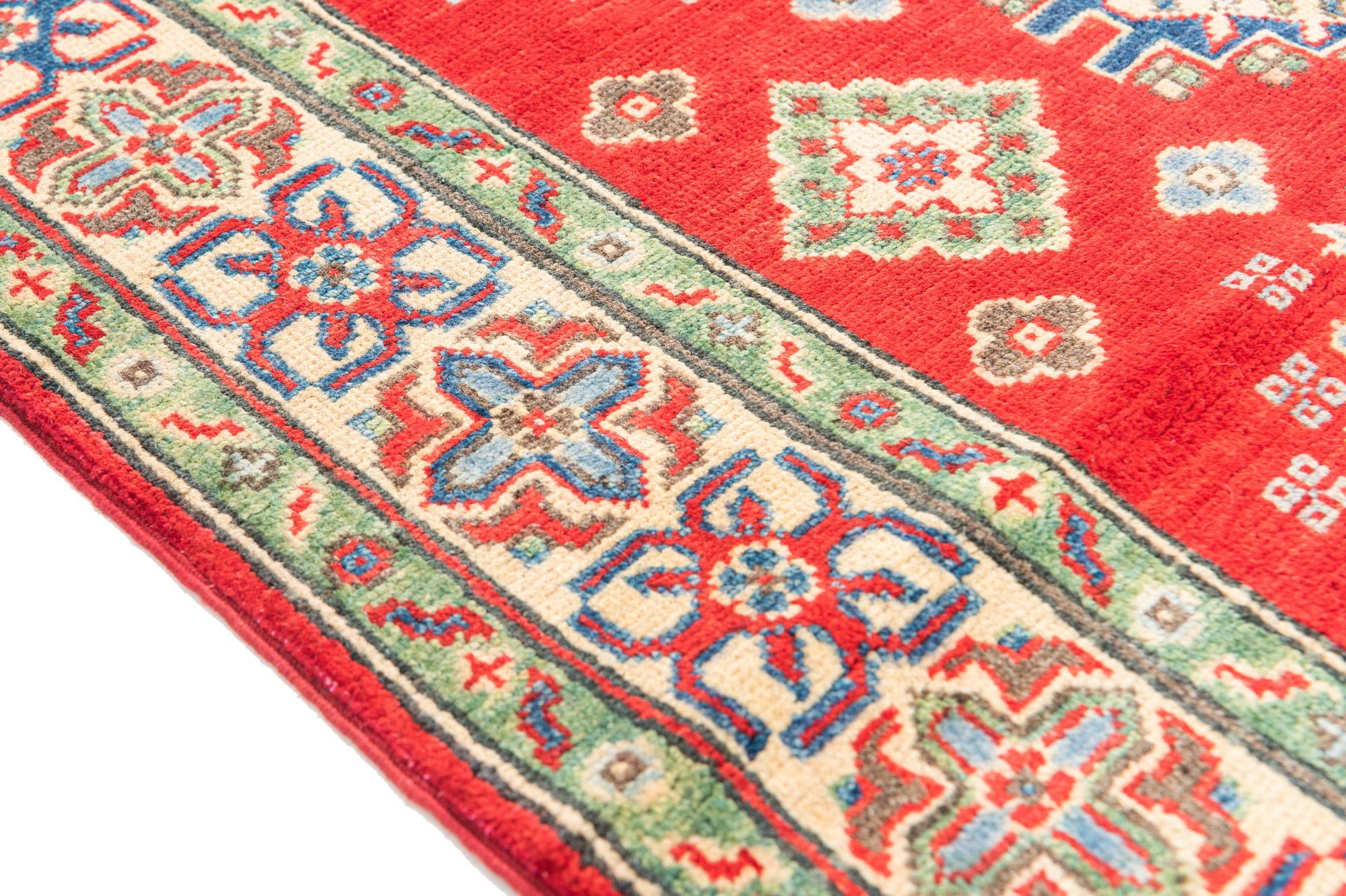 4' 1 x 6' 1 Hand Knotted Kazak Rug
