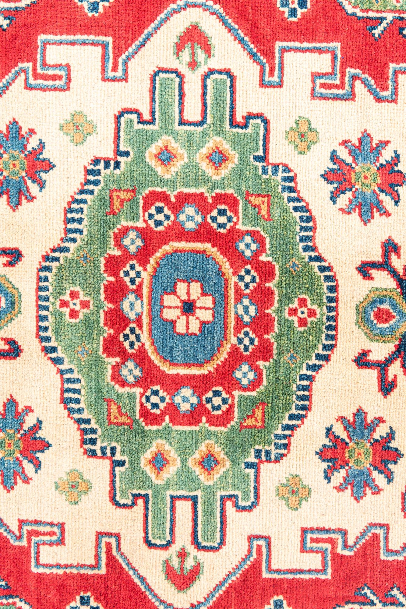4' x 5' 8 Hand Knotted Kazak Rug