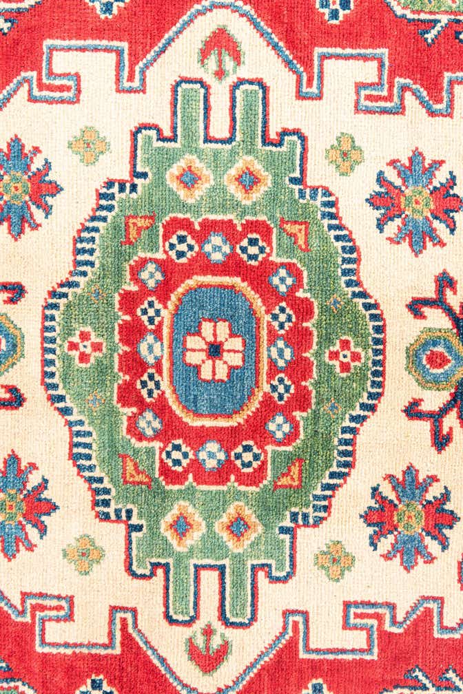 4' x 5' 8 Hand Knotted Kazak Rug