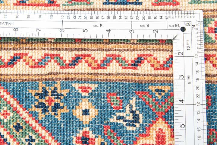 4' x 5' 8 Hand Knotted Kazak Rug