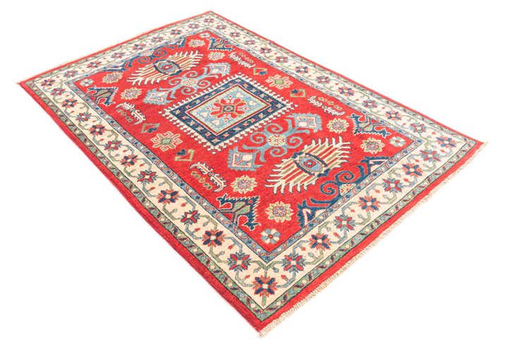 4' x 6' Hand Knotted Kazak Rug