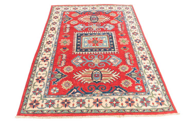 4' x 6' Hand Knotted Kazak Rug