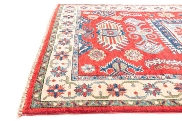 4' x 6' Hand Knotted Kazak Rug