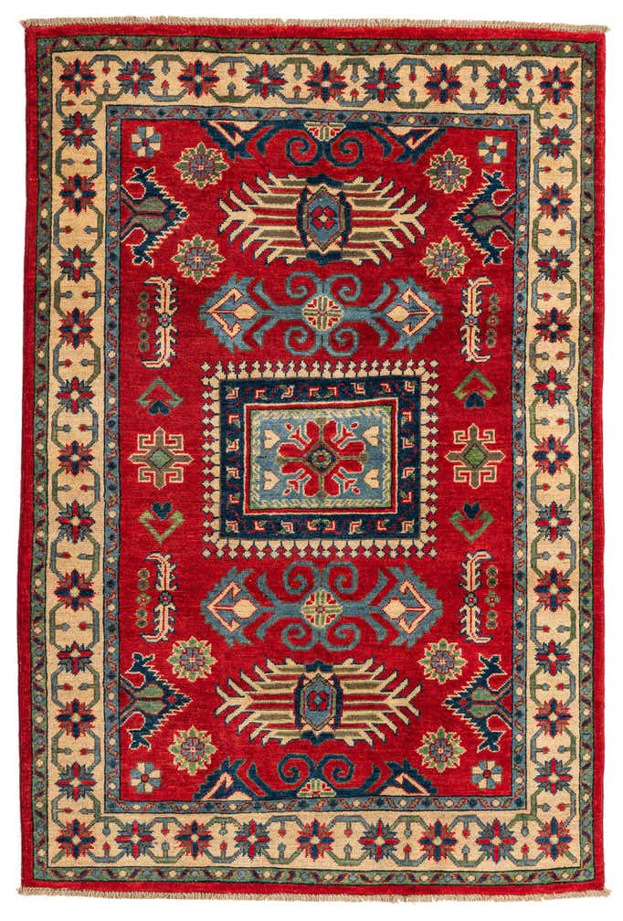 4' x 6' Hand Knotted Kazak Rug
