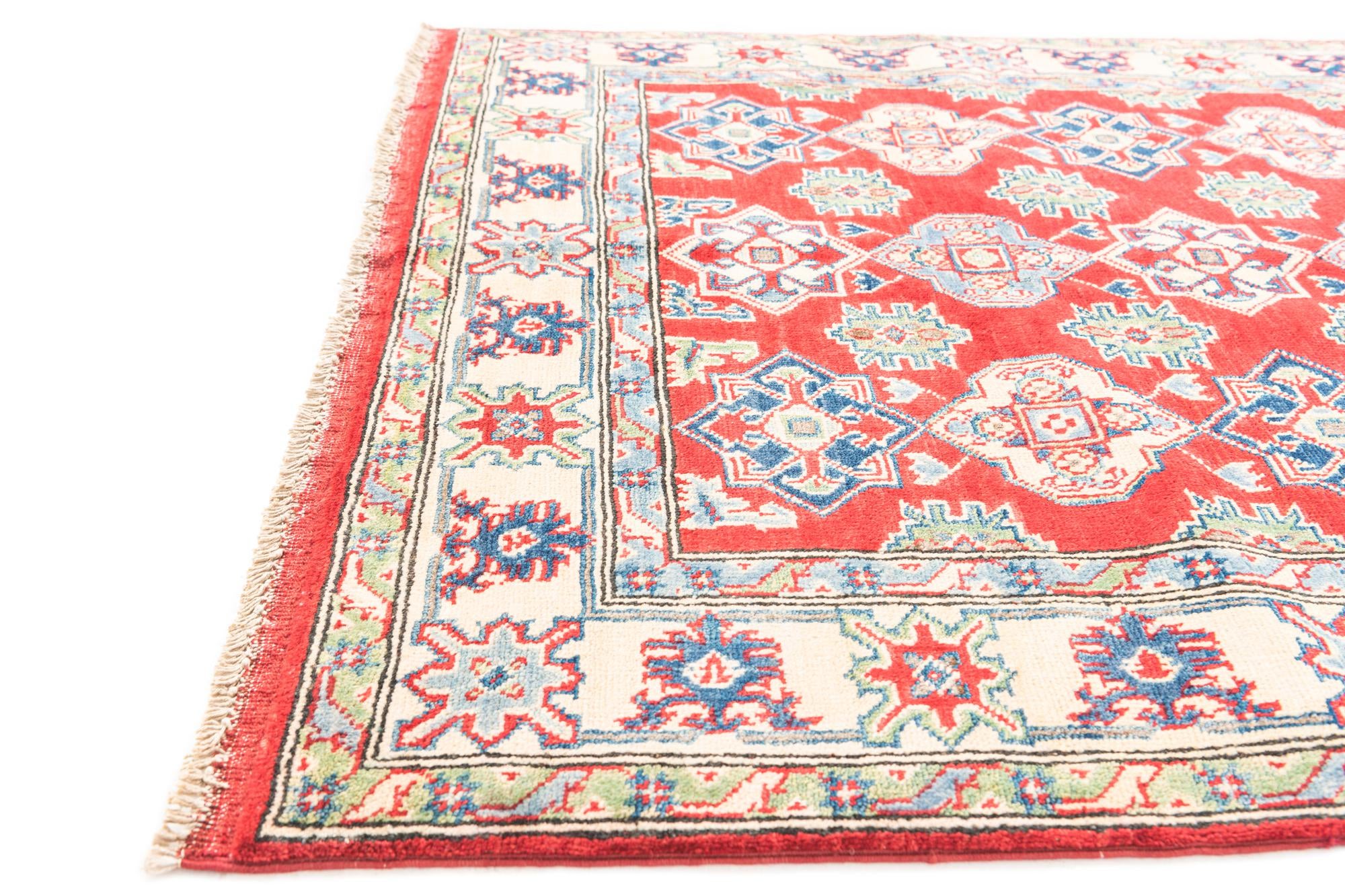 4' x 6' Hand Knotted Kazak Rug