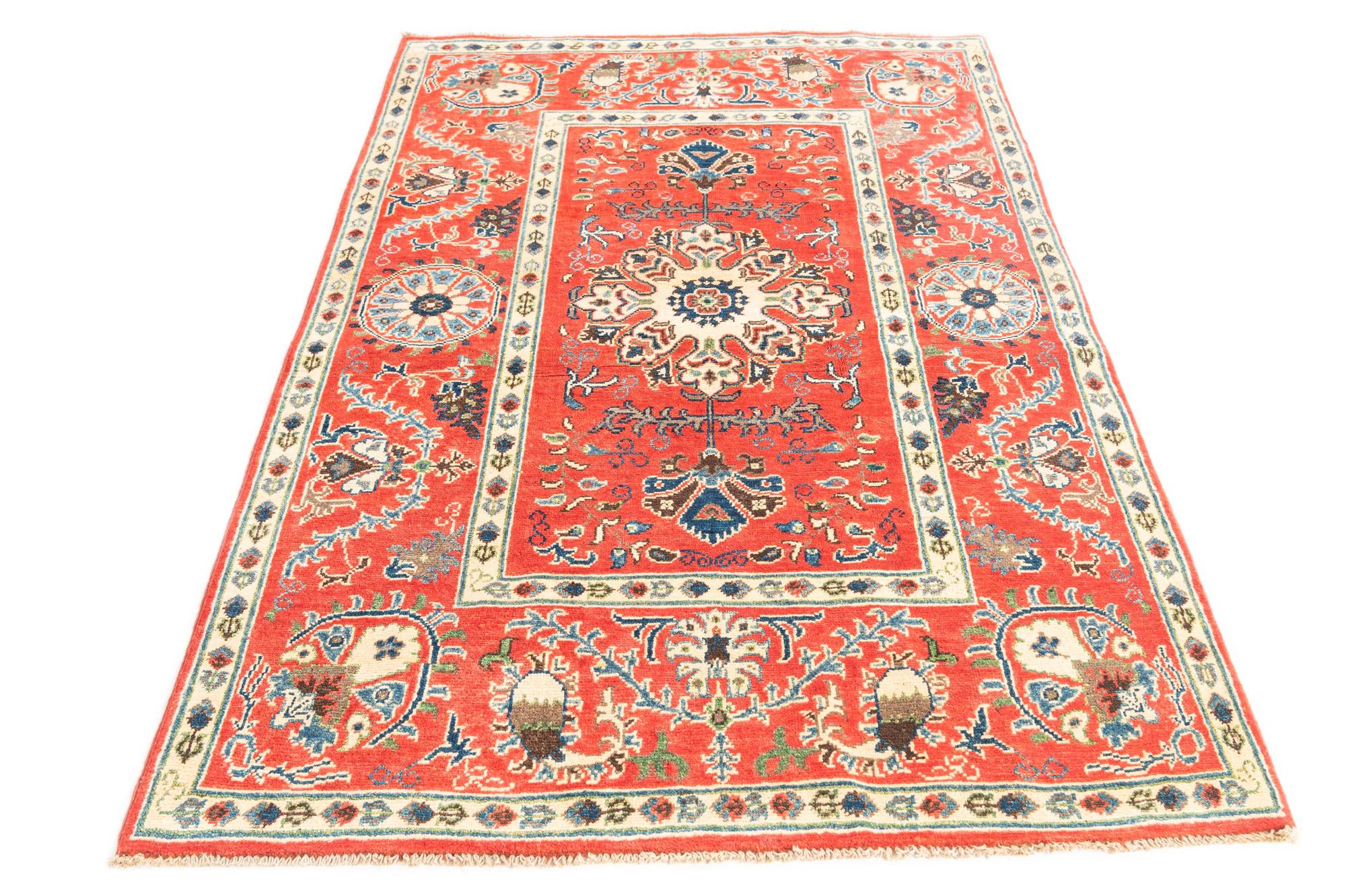 5' 1 x 6' 2 Hand Knotted Kazak Rug