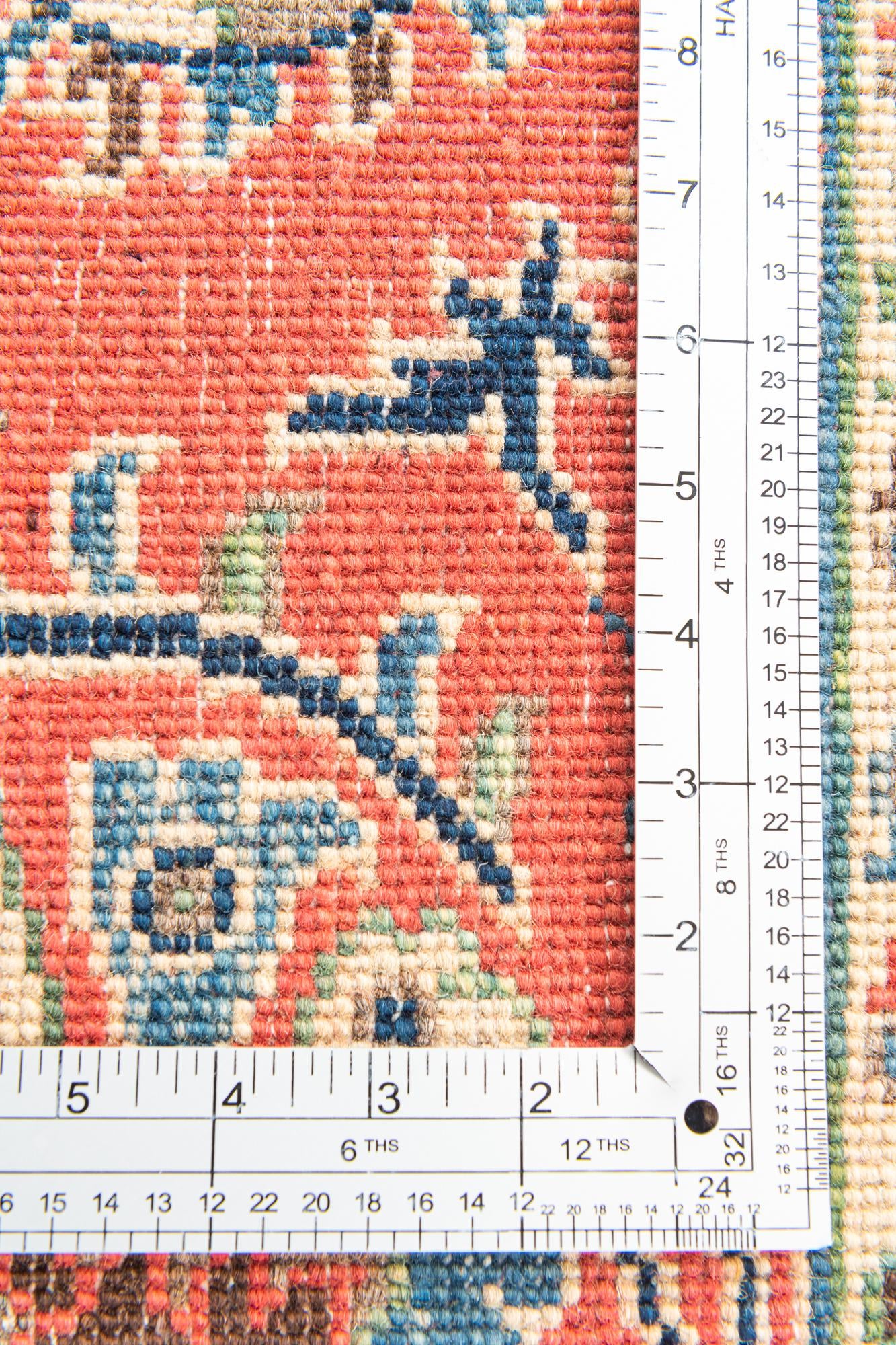5' 1 x 6' 2 Hand Knotted Kazak Rug