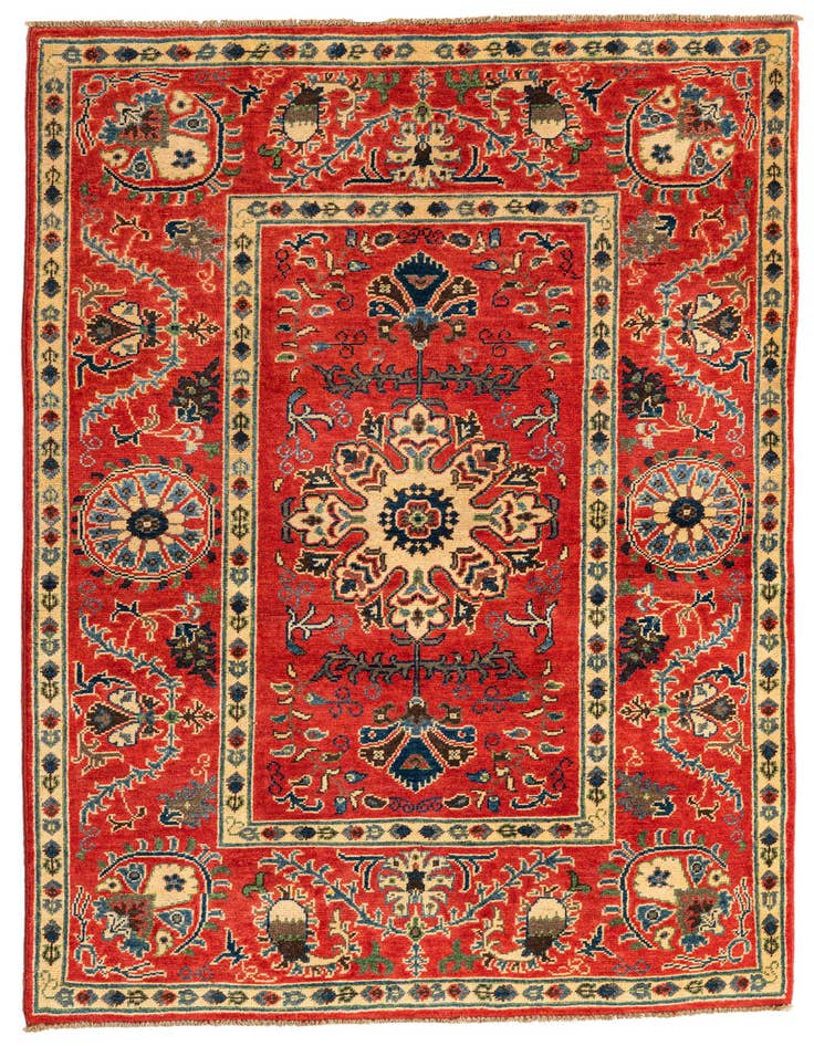 Detail image of 5' 1 x 6' 2 Hand Knotted Kazak Rug