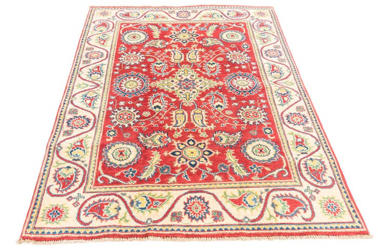 Detail image of 4' x 5' 9 Hand Knotted Kazak Rug
