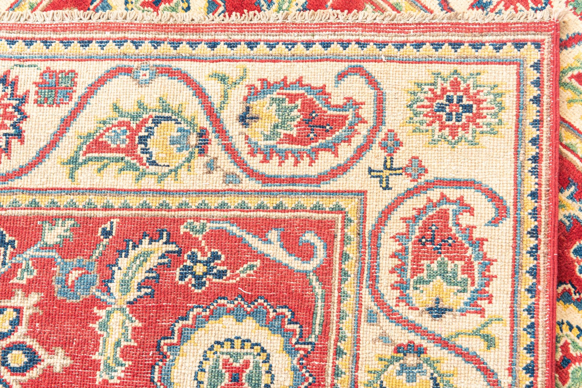 4' x 5' 9 Hand Knotted Kazak Rug