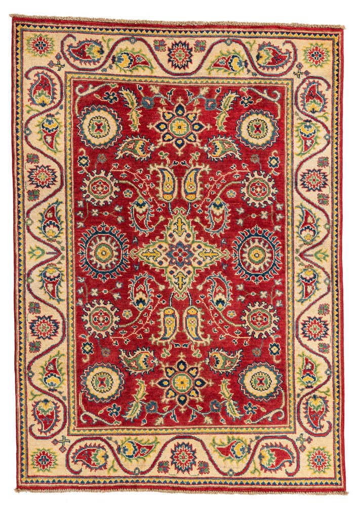4' x 5' 9 Hand Knotted Kazak Rug
