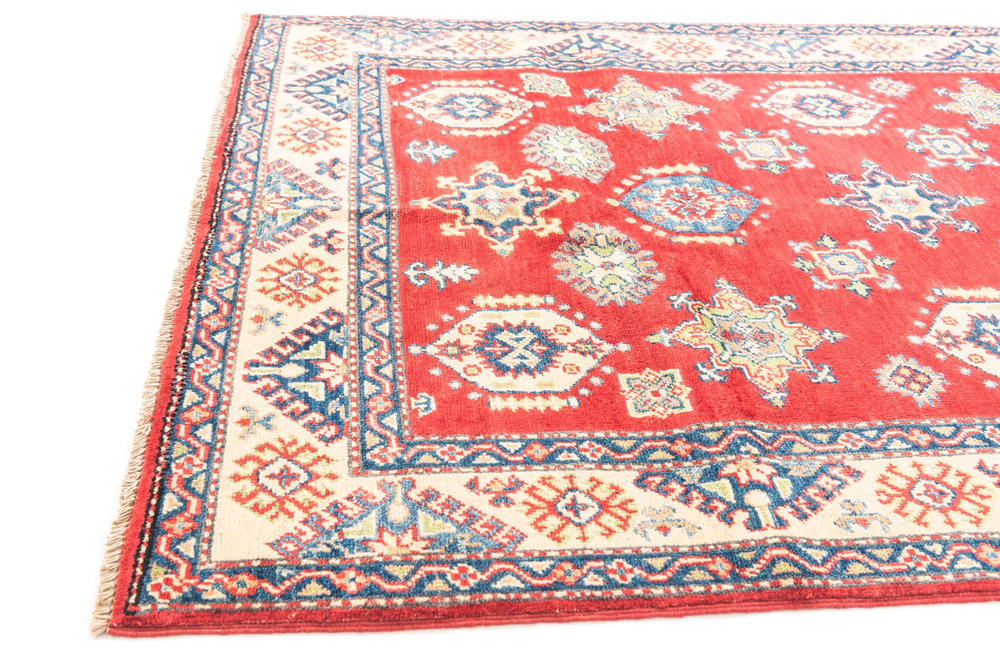 4' x 6' Hand Knotted Kazak Rug
