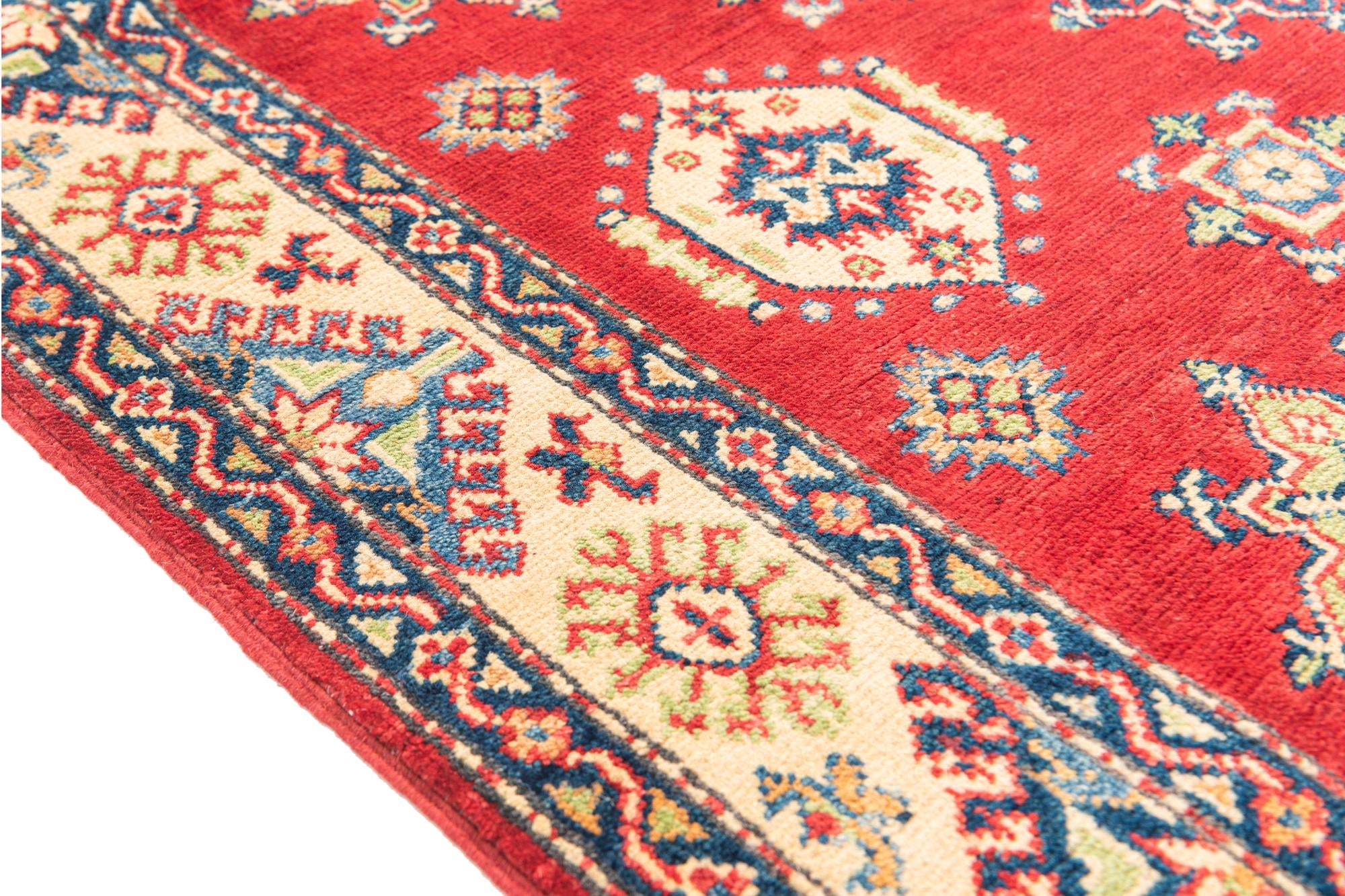 4' x 6' Hand Knotted Kazak Rug