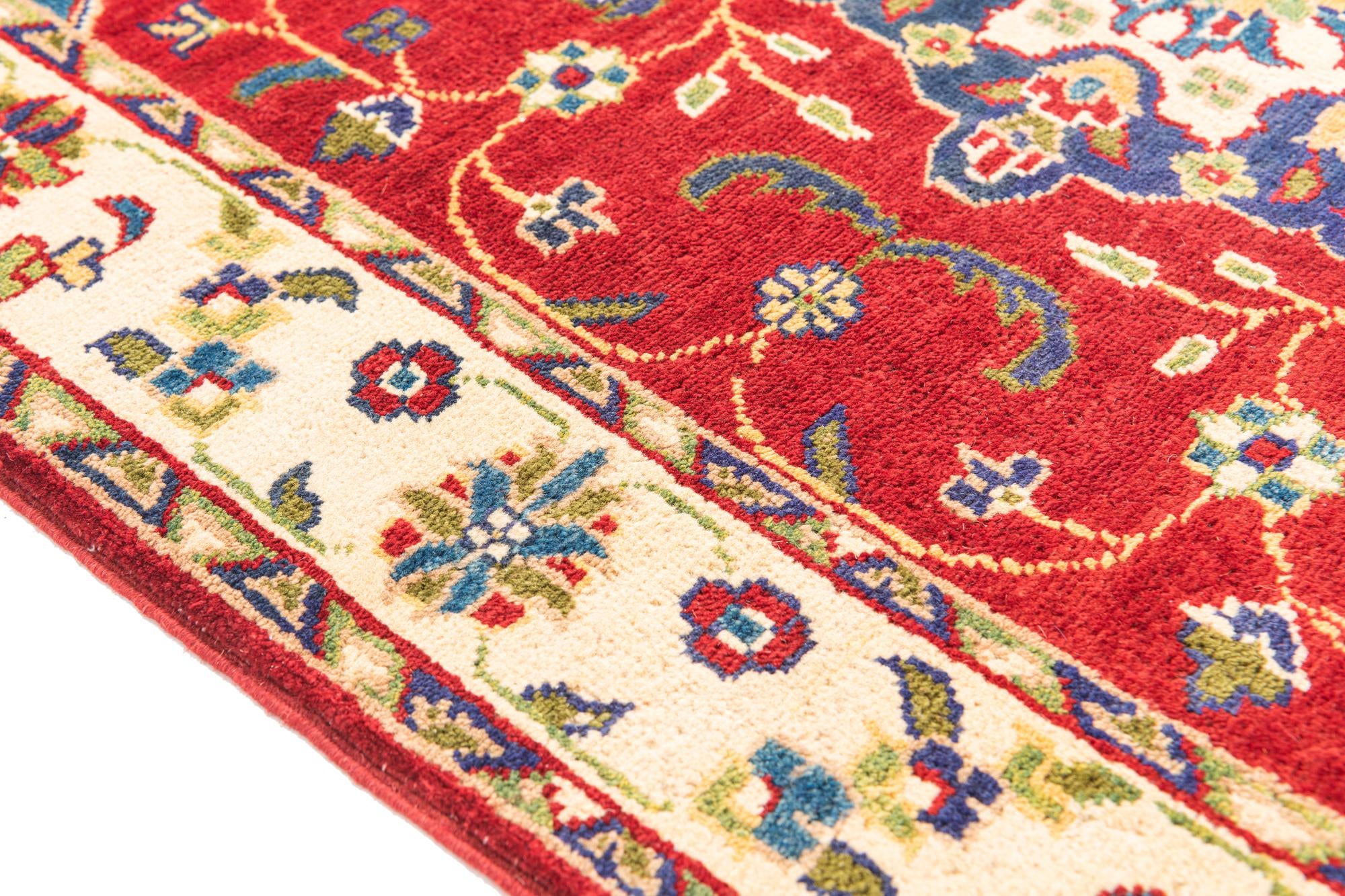 4' x 6' Hand Knotted Kazak Rug